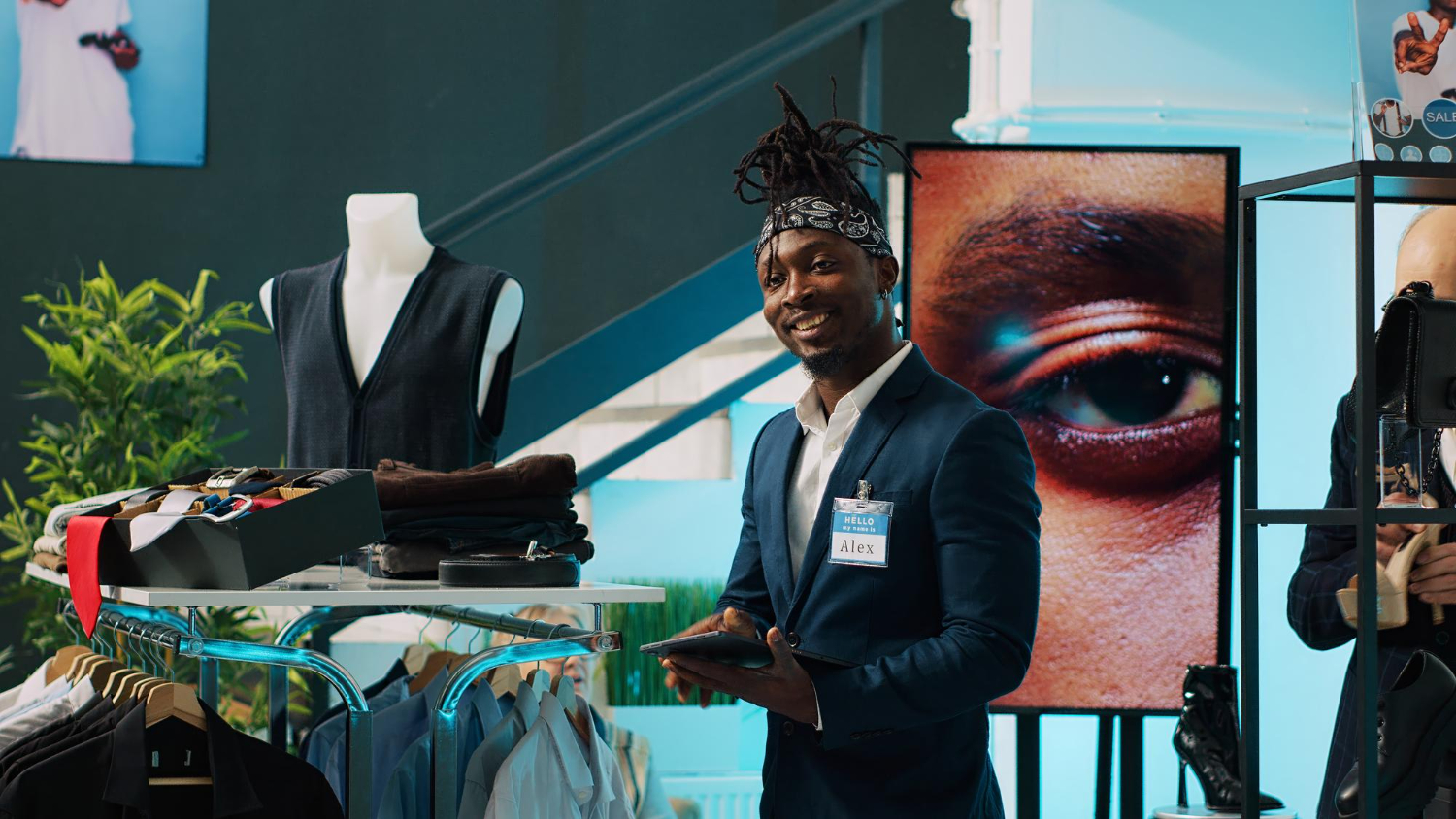  amn posing for his business social media nmarketing effort 