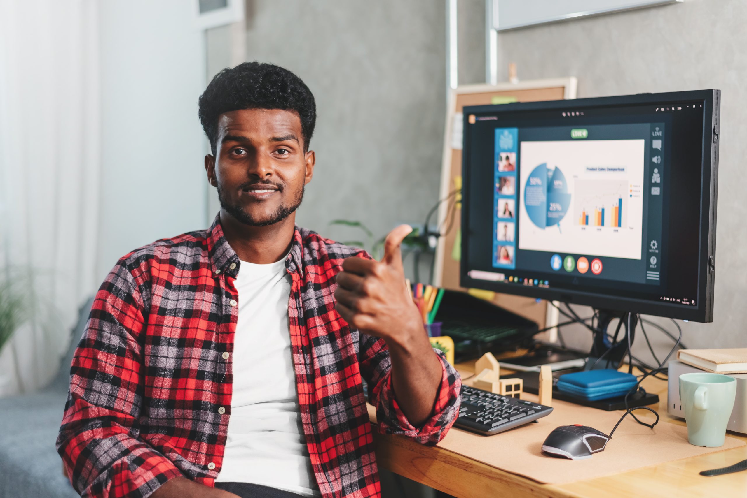 a social media manager
