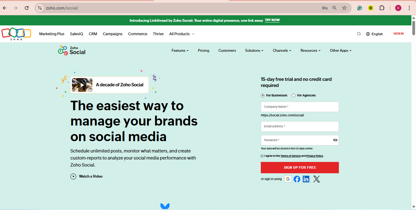 Zoho Socials Scheduling Tools